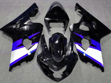 Schwarz Glänzend & Blau 2004-2005 Suzuki GSXR 600-750 Motorrad Verkleidungen