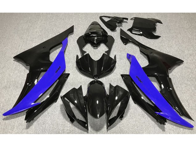 Schwarz Glänzend & Blau 2008-2016 Yamaha R6 Motorrad Verkleidungen Schwarz Glänzend & Blau 2008-2016 Yamaha R6 Motorrad Verkleidungen