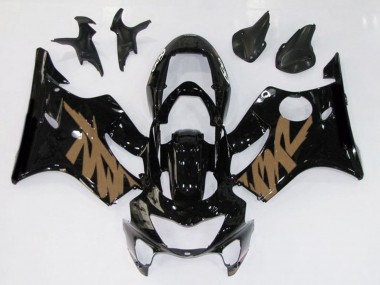 Schwarz Glänzend & Braun 1999-2000 Honda CBR600 F4 Motorrad Verkleidungen