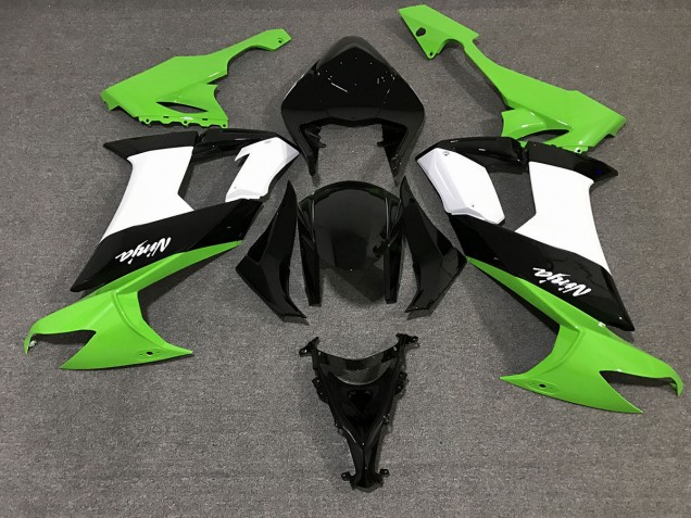 Schwarz Glänzend & Grün 2008-2010 Kawasaki ZX10R Motorrad Verkleidungen Schwarz Glänzend & Grün 2008-2010 Kawasaki ZX10R Motorrad Verkleidungen