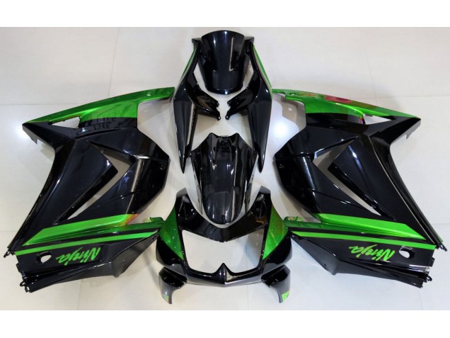 Schwarz Glänzend & Grün 2008-2012 Kawasaki Ninja 250 Motorrad Verkleidungen Schwarz Glänzend & Grün 2008-2012 Kawasaki Ninja 250 Motorrad Verkleidungen