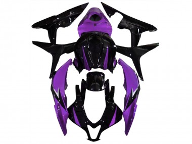 Schwarz Glänzend & Lila 2007-2008 Honda CBR600RR Motorrad Verkleidungen