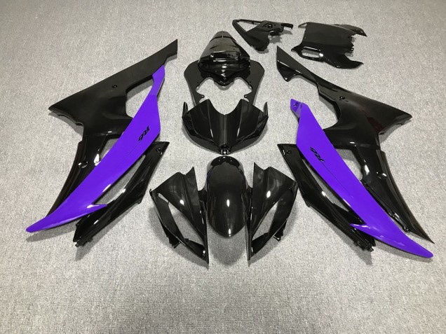 Schwarz Glänzend & Lila 2008-2016 Yamaha R6 Motorrad Verkleidungen Schwarz Glänzend & Lila 2008-2016 Yamaha R6 Motorrad Verkleidungen