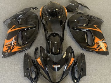 Schwarz Glänzend & Orange 2008-2020 Suzuki GSXR 1300 Motorrad Verkleidungen
