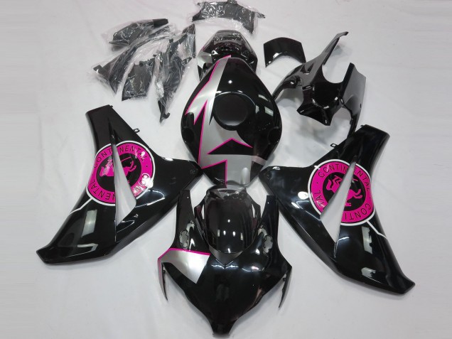 Schwarz Glänzend & Pink 2008-2011 Honda CBR1000RR Motorrad Verkleidungen Schwarz Glänzend & Pink 2008-2011 Honda CBR1000RR Motorrad Verkleidungen