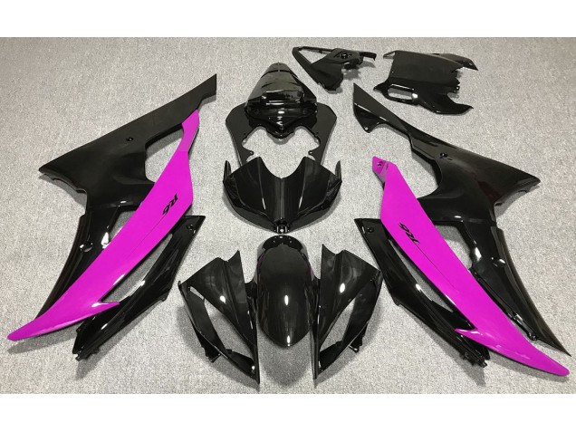 Schwarz Glänzend & Pink 2008-2016 Yamaha R6 Motorrad Verkleidungen Schwarz Glänzend & Pink 2008-2016 Yamaha R6 Motorrad Verkleidungen