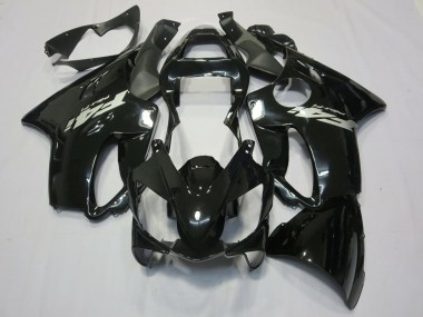 Schwarz Glänzend Silberner Aufkleber 2001-2003 Honda CBR600 F4i Motorrad Verkleidungen