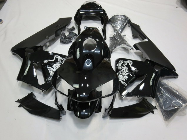 Schwarz Glänzend Sonderdesign 2003-2004 Honda CBR600RR Motorrad Verkleidungen Schwarz Glänzend Sonderdesign 2003-2004 Honda CBR600RR Motorrad Verkleidungen