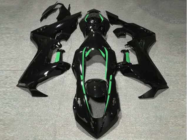 Schwarz Glänzend & Waldgrünes Futter 2017-2023 Honda CBR1000RR Motorrad Verkleidungen Schwarz Glänzend & Waldgrünes Futter 2017-2023 Honda CBR1000RR Motorrad Verkleidungen