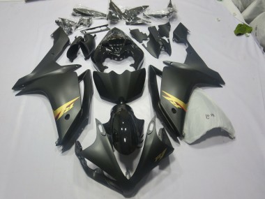 Schwarz & Gold 2007-2008 Yamaha R1 Motorrad Verkleidungen
