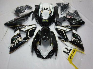 Schwarz Grau & Orange 2009-2016 Suzuki GSXR 1000 Motorrad Verkleidungen