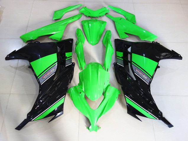 Schwarz & Grün Glänzend 2013-2018 Kawasaki Ninja 300 Motorrad Verkleidungen Schwarz & Grün Glänzend 2013-2018 Kawasaki Ninja 300 Motorrad Verkleidungen