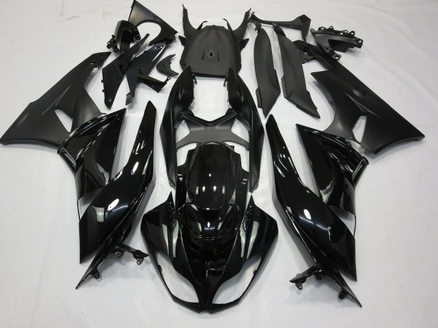Schwarz-Matt Glänzend 2009-2012 Kawasaki ZX6R Motorrad Verkleidungen Schwarz-Matt Glänzend 2009-2012 Kawasaki ZX6R Motorrad Verkleidungen