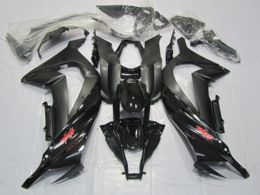 Schwarz Matt Rot Pin 2011-2015 Kawasaki ZX10R Motorrad Verkleidungen