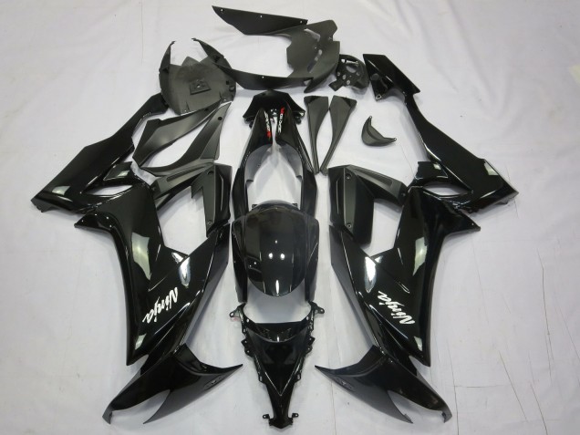 Schwarz Ninja 2008-2010 Kawasaki ZX10R Motorrad Verkleidungen Schwarz Ninja 2008-2010 Kawasaki ZX10R Motorrad Verkleidungen