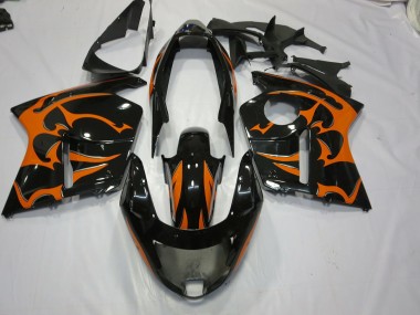 Schwarz & Orange 1996-2007 Honda CBR1100XX Motorrad Verkleidungen