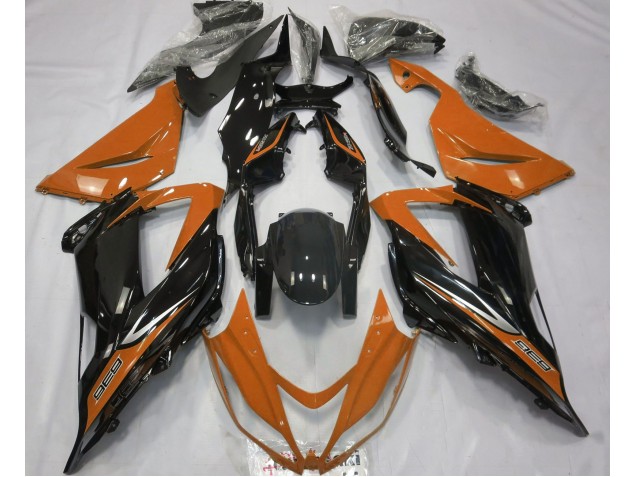 Schwarz & Orange 2013-2018 Kawasaki ZX6R Motorrad Verkleidungen Schwarz & Orange 2013-2018 Kawasaki ZX6R Motorrad Verkleidungen