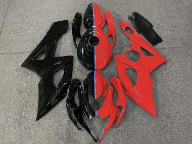 Schwarz & Rot 2005-2006 Suzuki GSXR 1000 Motorrad Verkleidungen