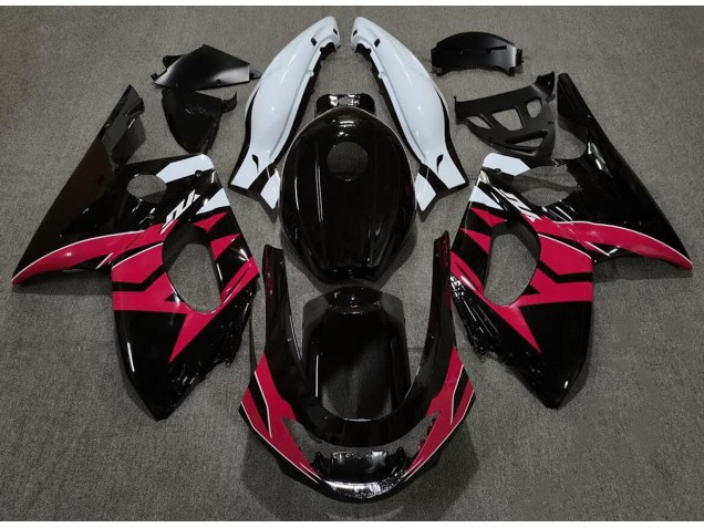 Schwarz Rot Glänzend & Weiß 1998-2007 Yamaha YZF600 Motorrad Verkleidungen Schwarz Rot Glänzend & Weiß 1998-2007 Yamaha YZF600 Motorrad Verkleidungen