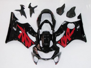 Schwarz Rot Glänzend Aufkleber 1999-2000 Honda CBR600 F4 Motorrad Verkleidungen