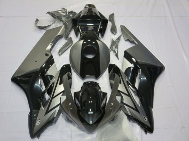 Schwarz & Silber 2004-2005 Honda CBR1000RR Motorrad Verkleidungen