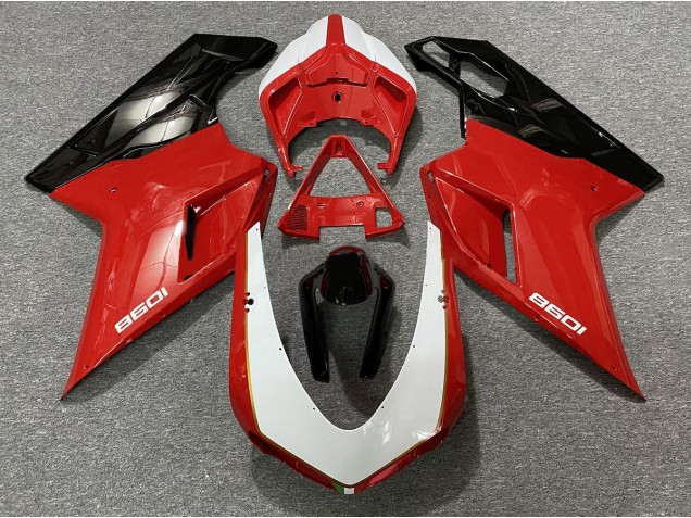 Schwarz Silber 2007-2014 Ducati 848 1098 1198 Motorrad Verkleidungen Schwarz Silber 2007-2014 Ducati 848 1098 1198 Motorrad Verkleidungen