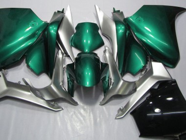 Seeschaumgrün & Silber 2010-2013 Honda VFR1200 Motorrad Verkleidungen
