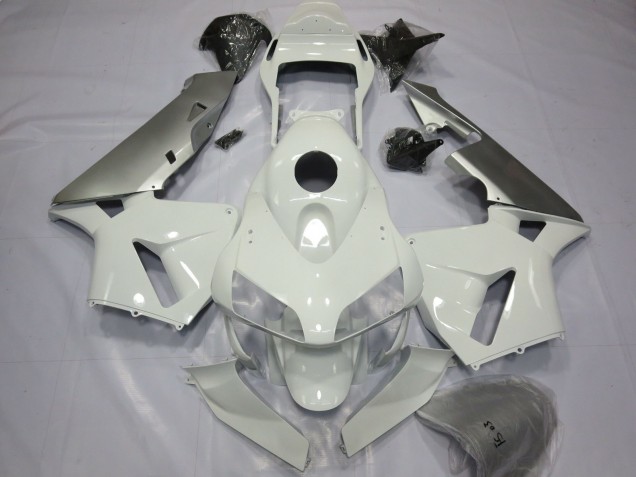 Silber & Weiß 2003-2004 Honda CBR600RR Motorrad Verkleidungen Silber & Weiß 2003-2004 Honda CBR600RR Motorrad Verkleidungen