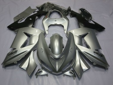 Silber 2003-2004 Kawasaki ZX6R Motorrad Verkleidungen