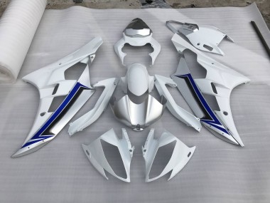 Silber & Blau 2006-2007 Yamaha R6 Motorrad Verkleidungen