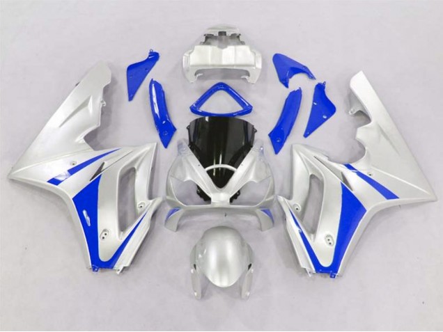 Silber & Blau 2006-2008 Triumph Daytona 675 Motorrad Verkleidungen Silber & Blau 2006-2008 Triumph Daytona 675 Motorrad Verkleidungen