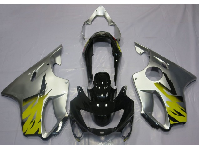 Silber Gelb & Schwarz 1999-2000 Honda CBR600 F4 Motorrad Verkleidungen Silber Gelb & Schwarz 1999-2000 Honda CBR600 F4 Motorrad Verkleidungen