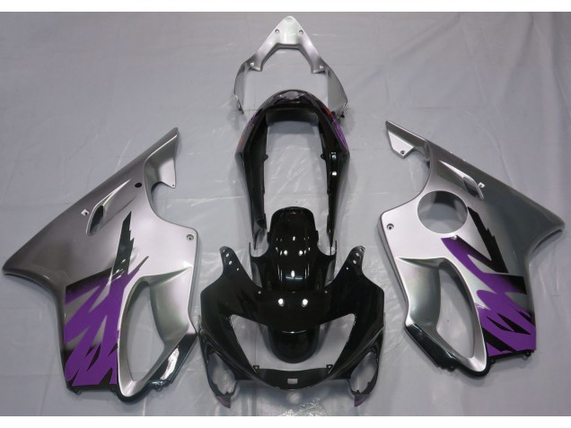 Silber Glänzend & Lila 1999-2000 Honda CBR600 F4 Motorrad Verkleidungen Silber Glänzend & Lila 1999-2000 Honda CBR600 F4 Motorrad Verkleidungen