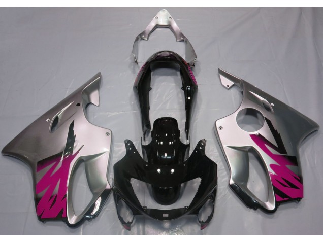 Silber Glänzend & Rosa 1999-2000 Honda CBR600 F4 Motorrad Verkleidungen Silber Glänzend & Rosa 1999-2000 Honda CBR600 F4 Motorrad Verkleidungen