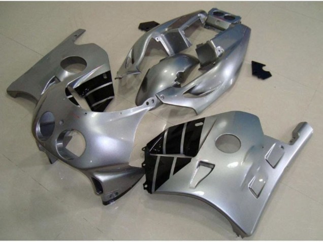 Silber & Schwarz 1990-1998 Honda CBR250RR Motorrad Verkleidungen