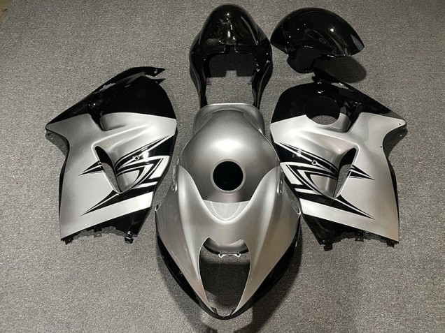 Silber & Schwarz 1997-2007 Suzuki GSXR 1300 Motorrad Verkleidungen Silber & Schwarz 1997-2007 Suzuki GSXR 1300 Motorrad Verkleidungen