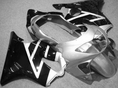 Silber Schwarz 1999-2000 Honda CBR600 F4 Motorrad Verkleidungen