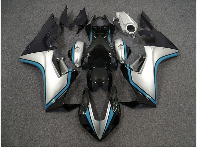 Silber & Schwarz & Hellblau 2017-2023 Honda CBR1000RR Motorrad Verkleidungen Silber & Schwarz & Hellblau 2017-2023 Honda CBR1000RR Motorrad Verkleidungen