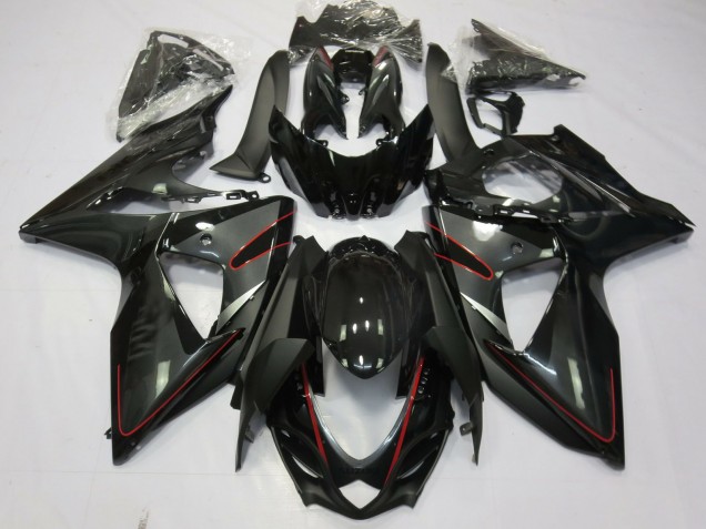 Silber Schwarz & Rot 2009-2016 Suzuki GSXR 1000 Motorrad Verkleidungen Silber Schwarz & Rot 2009-2016 Suzuki GSXR 1000 Motorrad Verkleidungen