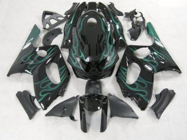 Smaragdgrün Flame 1998-2007 Yamaha YZF600 Motorrad Verkleidungen