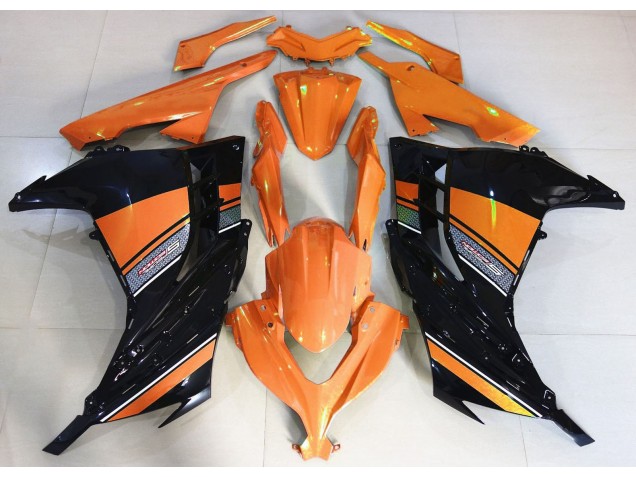 Sonnenaufgangsorange & Schwarz 2013-2018 Kawasaki Ninja 300 Motorrad Verkleidungen Sonnenaufgangsorange & Schwarz 2013-2018 Kawasaki Ninja 300 Motorrad Verkleidungen