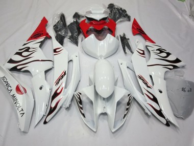 Spezial Flamme Rot 2008-2016 Yamaha R6 Motorrad Verkleidungen