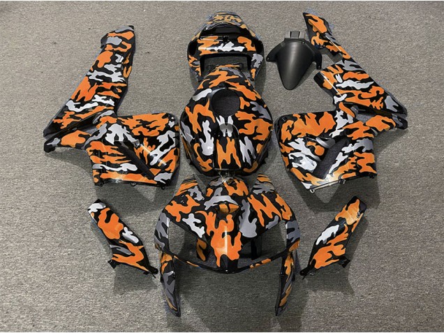 Tarnung & Orange 2005-2006 Honda CBR600RR Motorrad Verkleidungen Tarnung & Orange 2005-2006 Honda CBR600RR Motorrad Verkleidungen