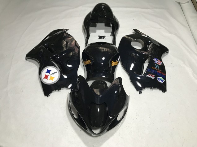Teamlogo In Schwarz Glänzend 1997-2007 Suzuki GSXR 1300 Motorrad Verkleidungen Teamlogo In Schwarz Glänzend 1997-2007 Suzuki GSXR 1300 Motorrad Verkleidungen