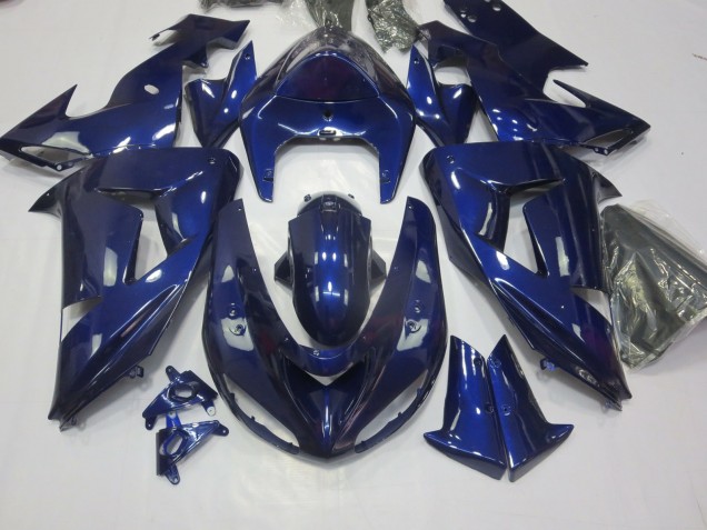 Tiefes Blau 2006-2007 Kawasaki ZX10R Motorrad Verkleidungen Tiefes Blau 2006-2007 Kawasaki ZX10R Motorrad Verkleidungen