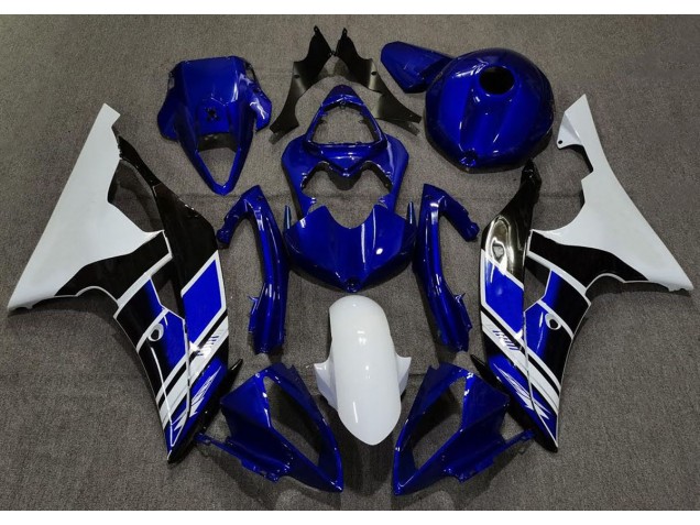 Tiefes Blau & Weiß Benutzerdefiniert 2008-2016 Yamaha R6 Motorrad Verkleidungen Tiefes Blau & Weiß Benutzerdefiniert 2008-2016 Yamaha R6 Motorrad Verkleidungen