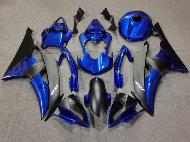 Tiefes Blau & Matt Schwarz 2008-2016 Yamaha R6 Motorrad Verkleidungen Tiefes Blau & Matt Schwarz 2008-2016 Yamaha R6 Motorrad Verkleidungen