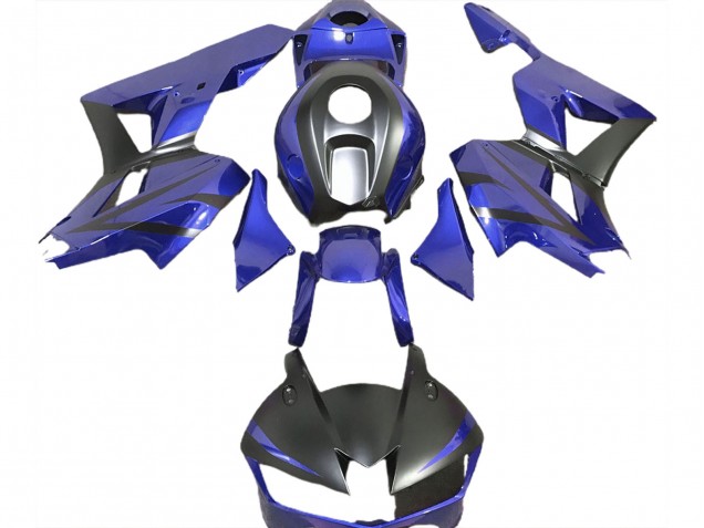 Tiefes Blau & Matt Schwarz 2013-2023 Honda CBR600RR Motorrad Verkleidungen Tiefes Blau & Matt Schwarz 2013-2023 Honda CBR600RR Motorrad Verkleidungen