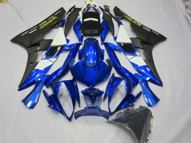 Tiefes Blau Mit Gelbem Aufkleber 2006-2007 Yamaha R6 Motorrad Verkleidungen Tiefes Blau Mit Gelbem Aufkleber 2006-2007 Yamaha R6 Motorrad Verkleidungen