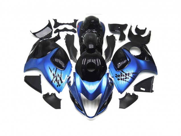 Tiefes Blau Mit Schwarz Benutzerdefiniert 2008-2020 Suzuki GSXR 1300 Motorrad Verkleidungen
